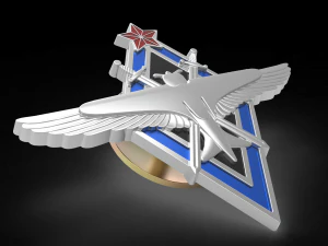 знак летчика авиационных училищ ВВС РККА 3D Модель