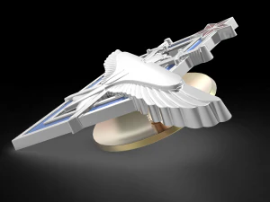 badge of the pilot of aviation schools of the red army air force 3D Model