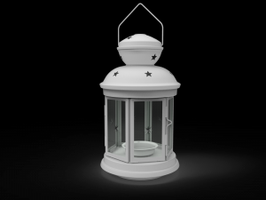 christmas candle lantern Modelo 3D