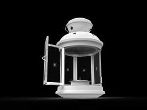christmas candle lantern Modelo 3D