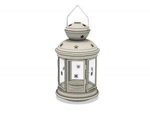 christmas candle lantern 3D Model