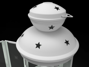 christmas candle lantern Modelo 3D