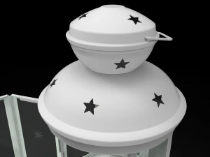christmas candle lantern 3D Model