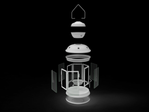 christmas candle lantern Modelo 3D