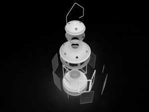 christmas candle lantern Modelo 3D
