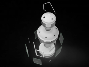 christmas candle lantern Modelo 3D