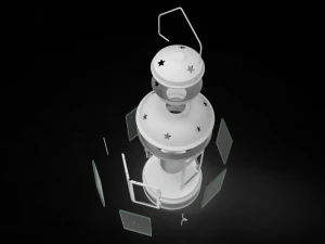 christmas candle lantern 3D Model