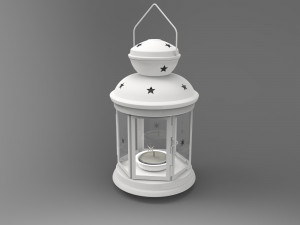 christmas candle lantern Modelo 3D
