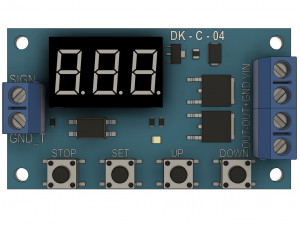 the dkc04 electronic board of the dcc432 delay controller relay 3D 模型