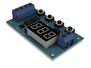 the dkc04 electronic board of the dcc432 delay controller relay 3D Model