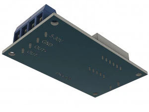 the dkc04 electronic board of the dcc432 delay controller relay 3D Model