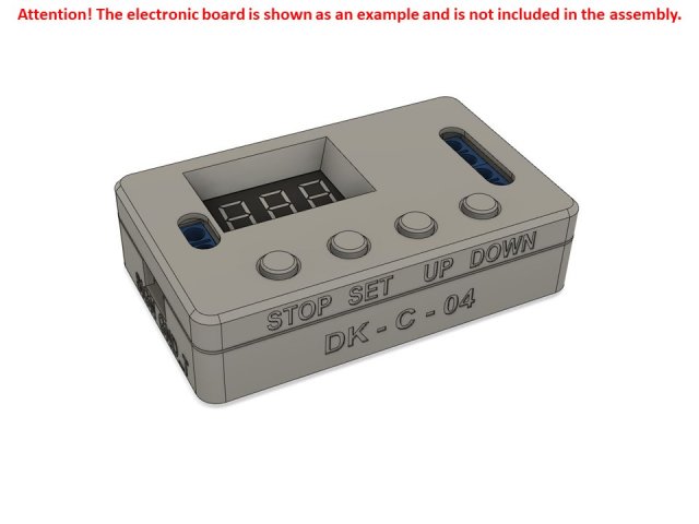 case for the electronic board dk-c-04 3D Print Model .c4d .max .obj .3ds .fbx .stl .blend 