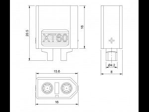 connector xt60 Model 3D