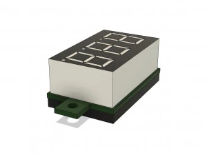 digital led 7-seg mini display indicator on a conditional board 3D Model