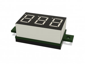 digital led 7-seg mini display indicator on a conditional board Modelo 3D
