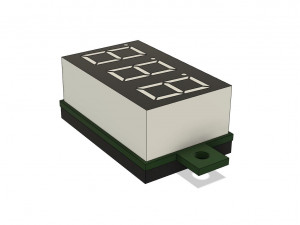 digital led 7-seg mini display indicator on a conditional board Modelo 3D