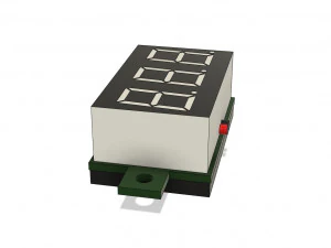 digital led 7-seg mini display indicator on a conditional board 3D Model