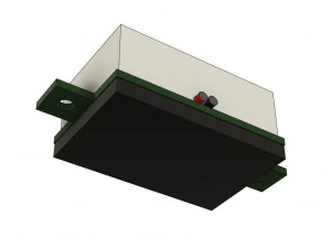 digital led 7-seg mini display indicator on a conditional board 3D Model
