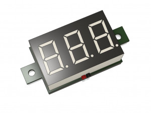 digital led 7-seg mini display indicator on a conditional board Modelo 3D
