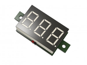 digital led 7-seg mini display indicator on a conditional board Modelo 3D