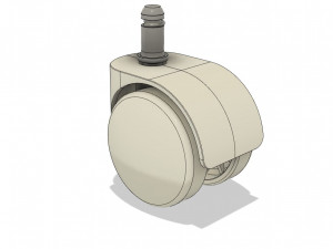 rotary casters wheels - wheel support for furniture 3D Model
