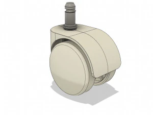 rotary casters wheels - wheel support for furniture 3D Model