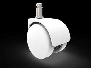 rotary casters wheels - wheel support for furniture 3D Model