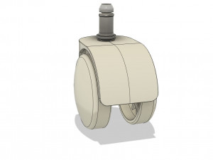 rotary casters wheels - wheel support for furniture 3D Model