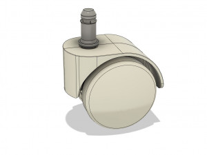 rotary casters wheels - wheel support for furniture 3D Model