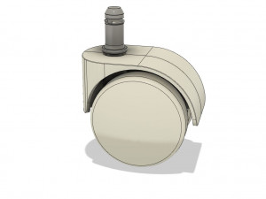 rotary casters wheels - wheel support for furniture 3D Model