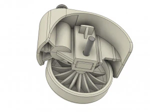 rotary casters wheels - wheel support for furniture 3D Model