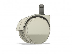 rotary casters wheels - wheel support for furniture 3D Model