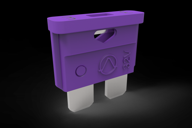 car flag fuse 3a type norma-regular-standart 3D Model .c4d .max .obj .3ds .fbx .stl .blend 