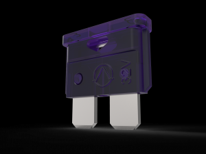 car flag fuse 3a type norma-regular-standart 3D Model