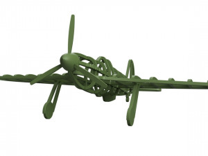 a frame model of the yak-3 aircraft of the second world war 3D 프린트 모델