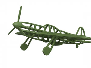 a frame model of the yak-3 aircraft of the second world war 3D Print Model
