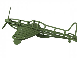 a frame model of the yak-3 aircraft of the second world war 3D 프린트 모델