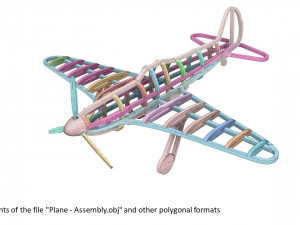 a frame model of the yak-3 aircraft of the second world war 3D 프린트 모델