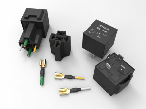 relay jd1912 12v 40a with connector 3D Модель