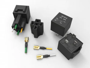 relay jd1912 12v 40a with connector 3D Model