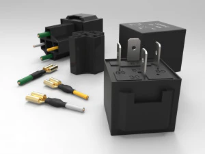 relay jd1912 12v 40a with connector 3D Model