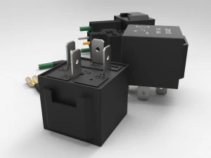 relay jd1912 12v 40a with connector 3D Model