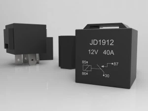 relay jd1912 12v 40a with connector 3D Model