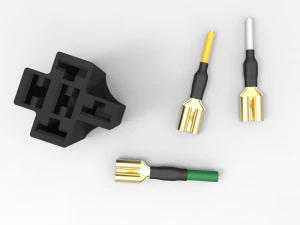relay jd1912 12v 40a with connector 3D Model