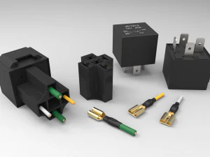 relay jd1912 12v 40a with connector 3D Model