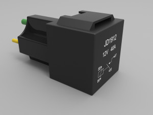 relay jd1912 12v 40a with connector 3D Модель