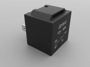 relay jd1912 12v 40a with connector 3D Model