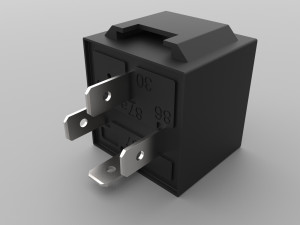 relay jd1912 12v 40a with connector 3D Модель