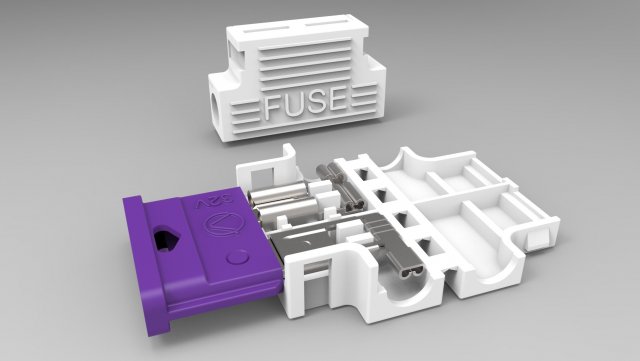 universal car flag fuse holder 3D-Modell .c4d .max .obj .3ds .fbx .stl .blend 
