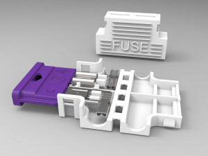 universal car flag fuse holder 3D-Modell
